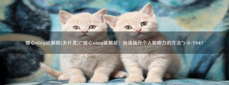 糖心vlog有破解版吗